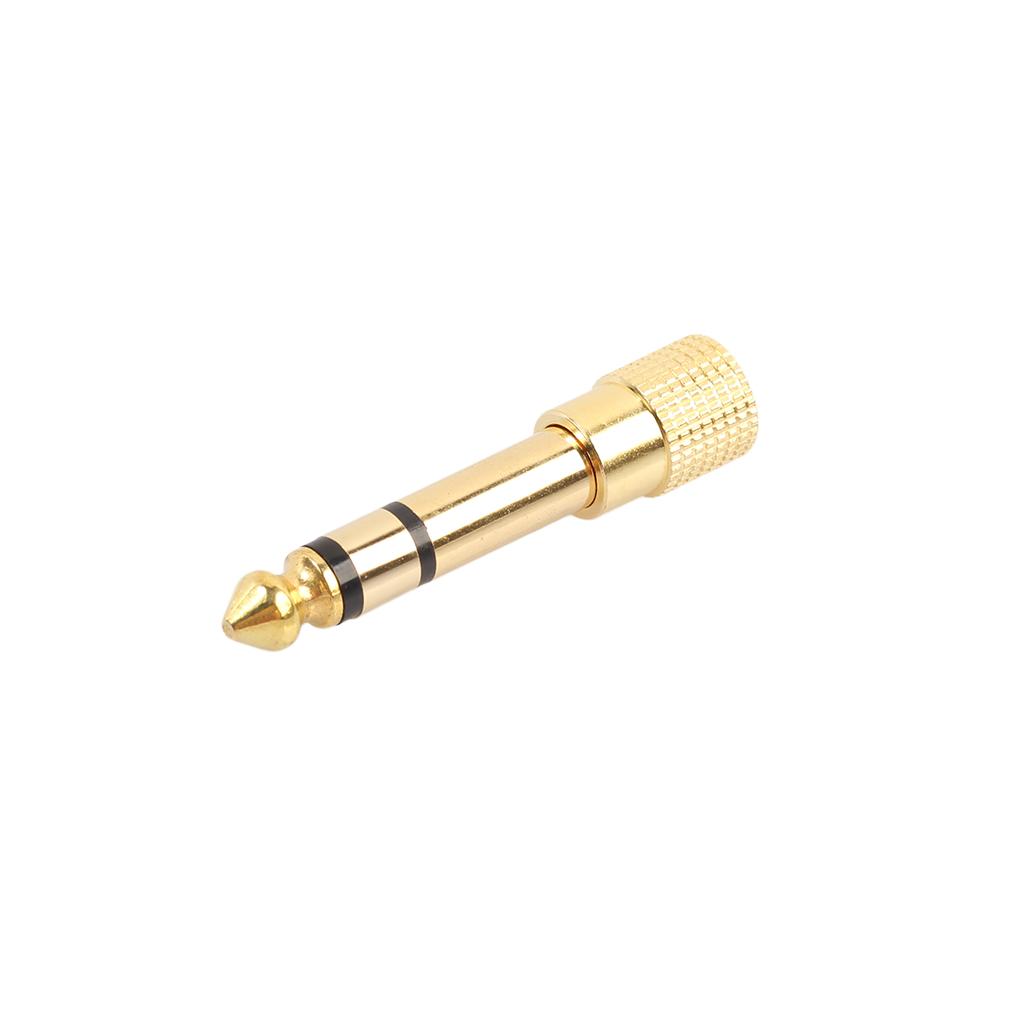 4 Pieces 6.35mm 1/4" to 3.5mm 1/8" M/F Jack Stereo Audio Adapter Converter for Headphone MIC
