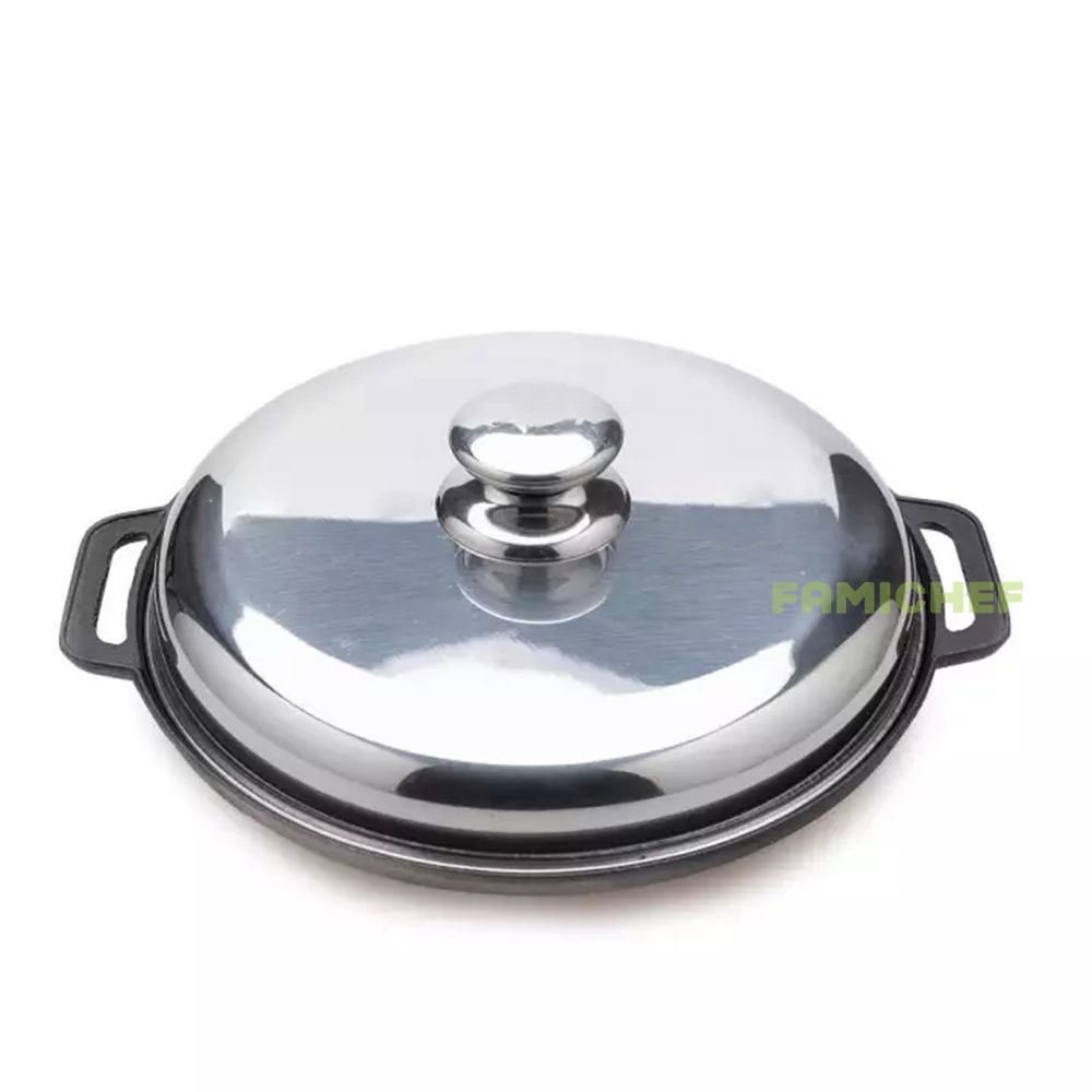 Khuôn bánh khọt chống dính 8 lỗ nắp Inox Dragon D021