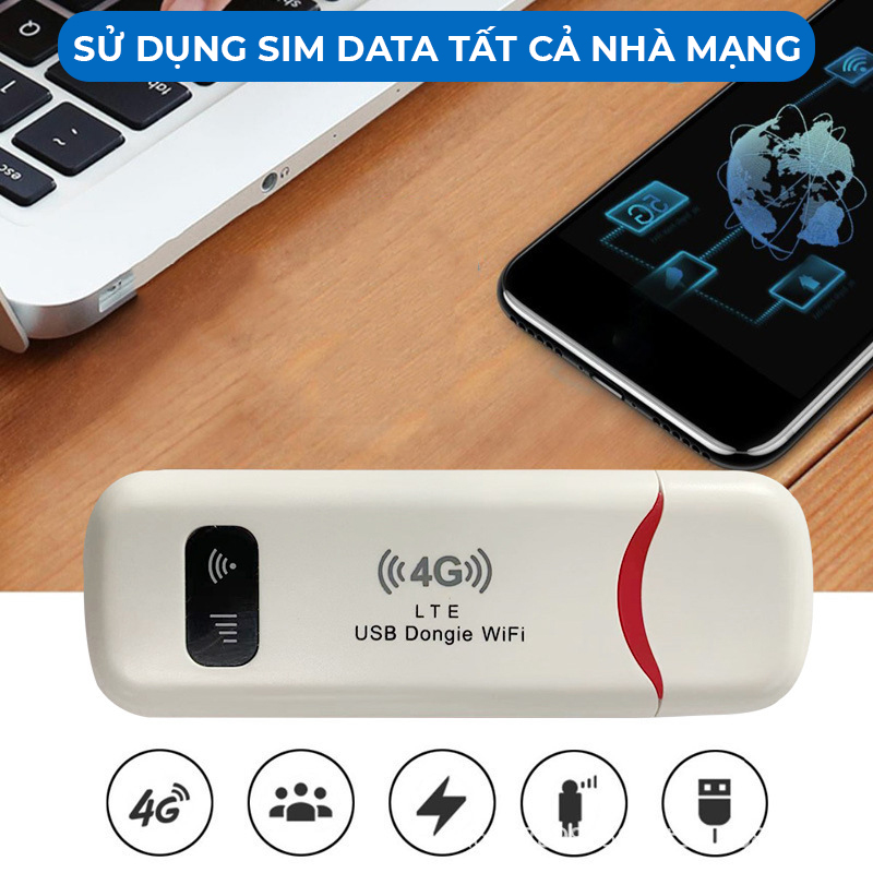 Bộ phát wifi từ sim 4G, tốc độ kết nối siêu nhanh, tiện dụng- D1503