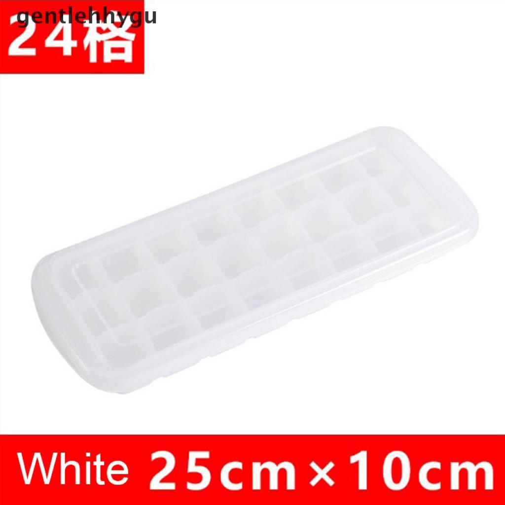 Khay Làm Đá Viên 24 / 36 Ngăn Bằng Silicone Cấp Thực Phẩm Kèm Nắp Diy