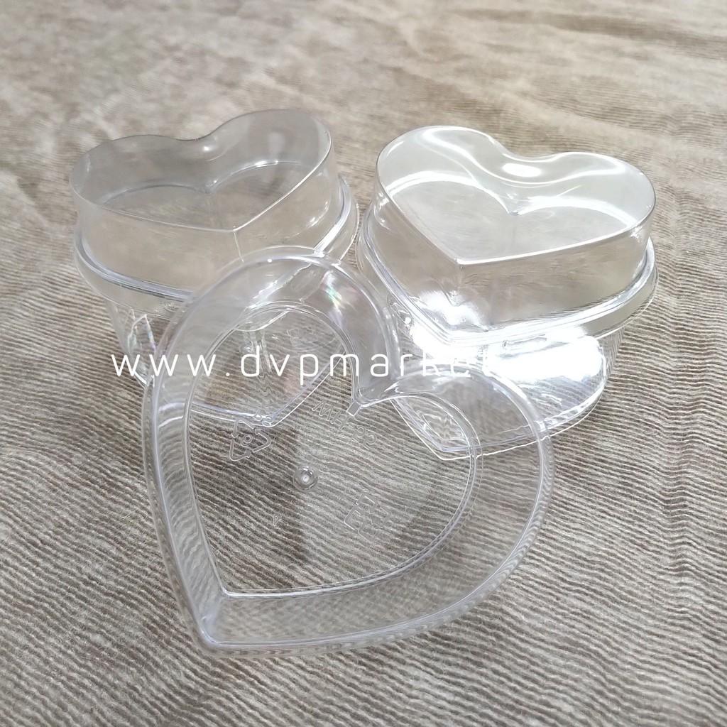 Ly nhựa đựng bánh mousse hình trái tim 6x7cm WH55