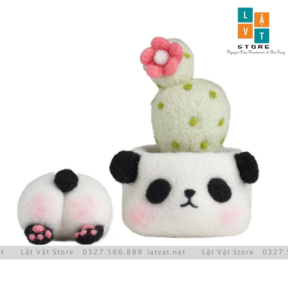 Bộ len chọc Chậu Cây Thú Cưng 6 bé, có hướng dẫn, quà tặng handmade ý nghĩa - Needle felting Pet