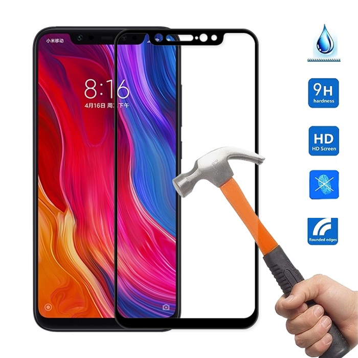 Dán kính cường lực full 5D tràn màn hình dành cho Xiaomi Redmi Note 6 Pro phủ màu