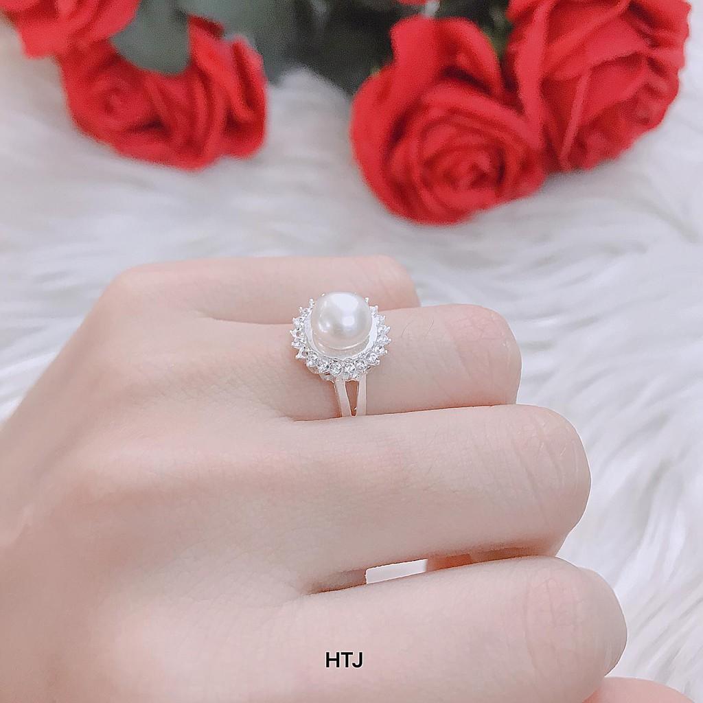 Nhẫn nữ chất liệu bạc Ý mặt trai MS10d