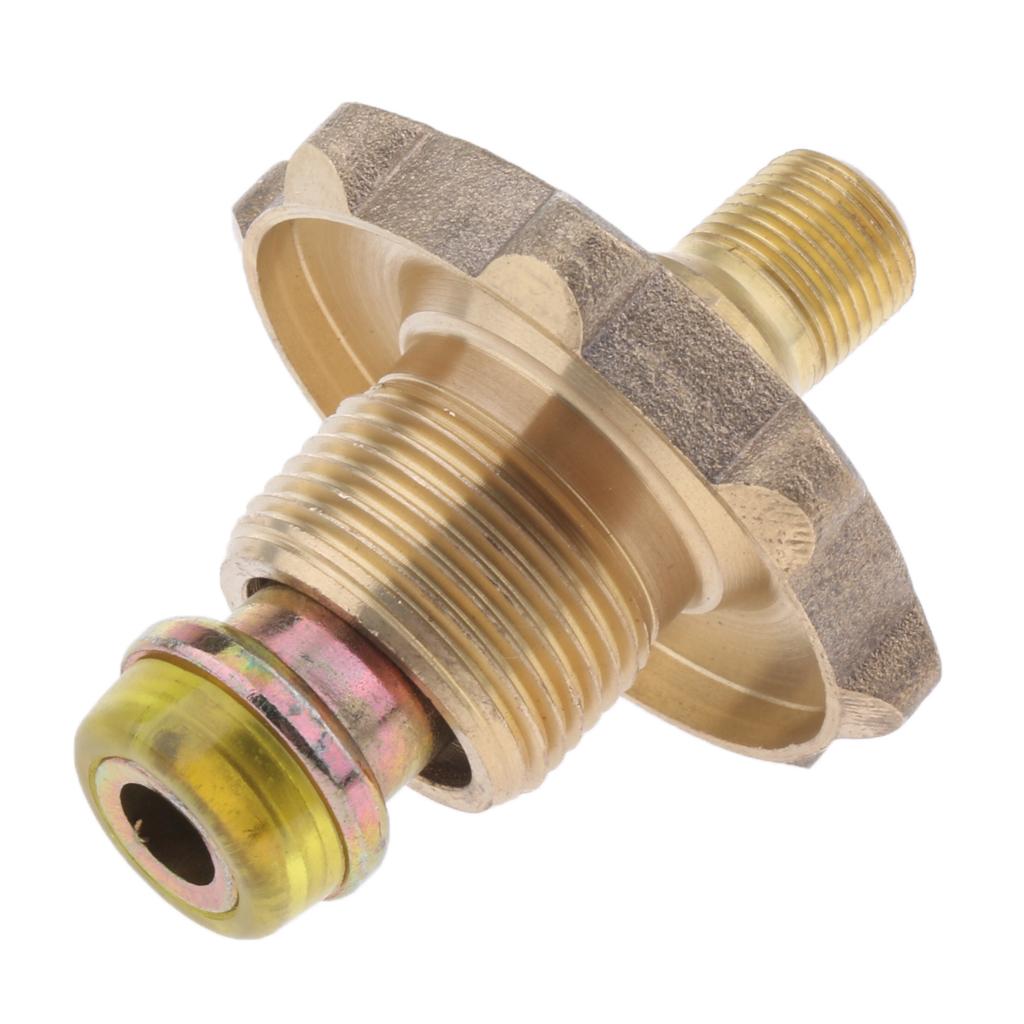 Metal Camping Gas Propane Tank Connection Adapter Coupler for 2 Stoves A