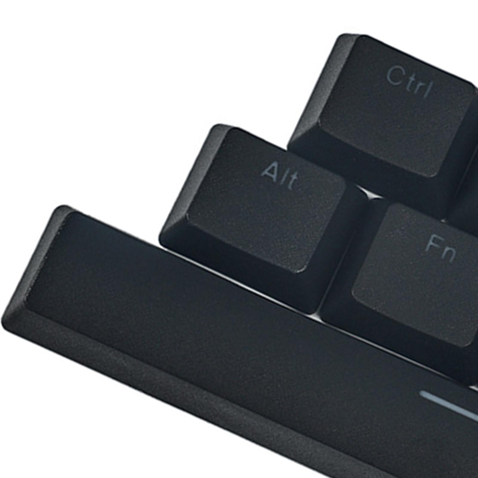 8 Pieces PBT Two-Color Translucent Keycaps for Mechanical Keyboard