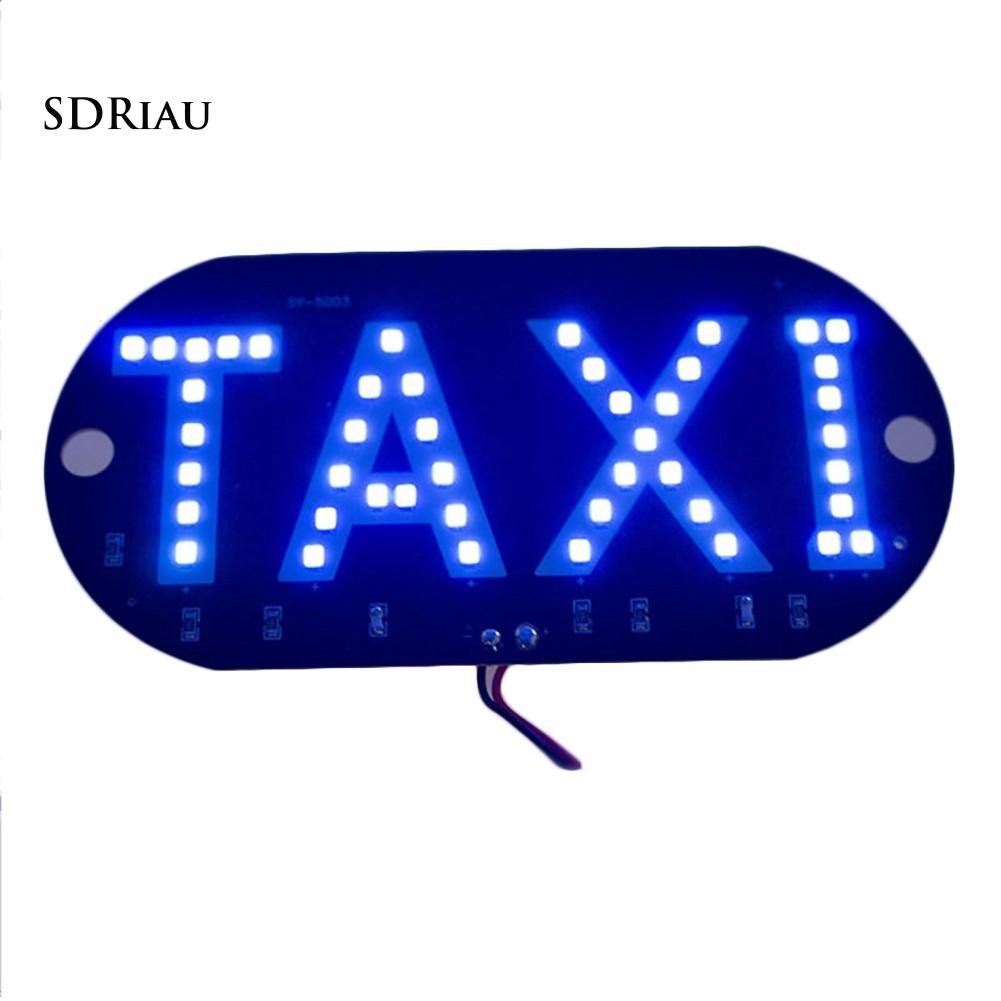Đèn LED chữ TAXI gắn kính chắn gió xe hơi đa dụng nhiều màu tùy chọn