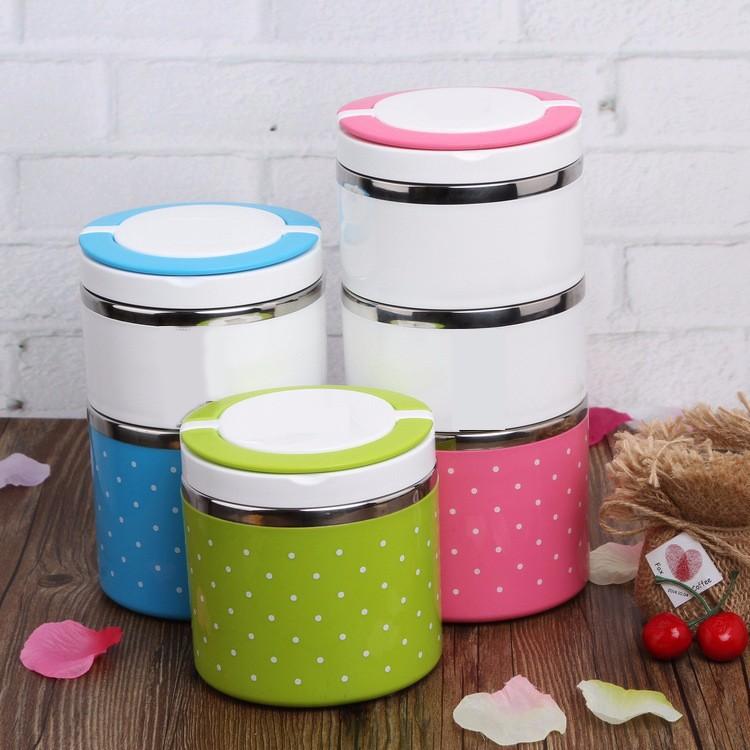 Hộp Cơm Giữ Nhiệt CHẤM BI
