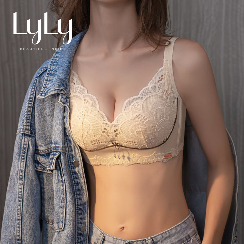 Áo lót đệm mỏng áo ngực nữ không gọng dễ mặc, ôm full bầu ngực cho người ngực lớn Lylylorem AL080