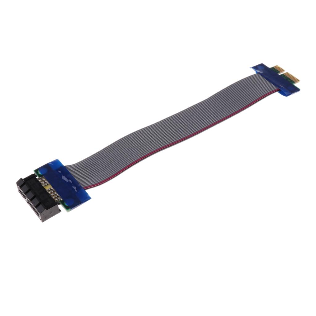 PCI-E 1X Riser Card Extender Cable Ribbon Flexible Cables Adapter Cord