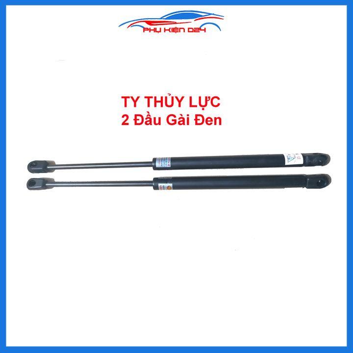 Bộ 2 ty ben thủy lực, ty cốp ô tô chống cửa chiều dài 80cm chịu tải 45kg-450N đầu kết nối đa dạng