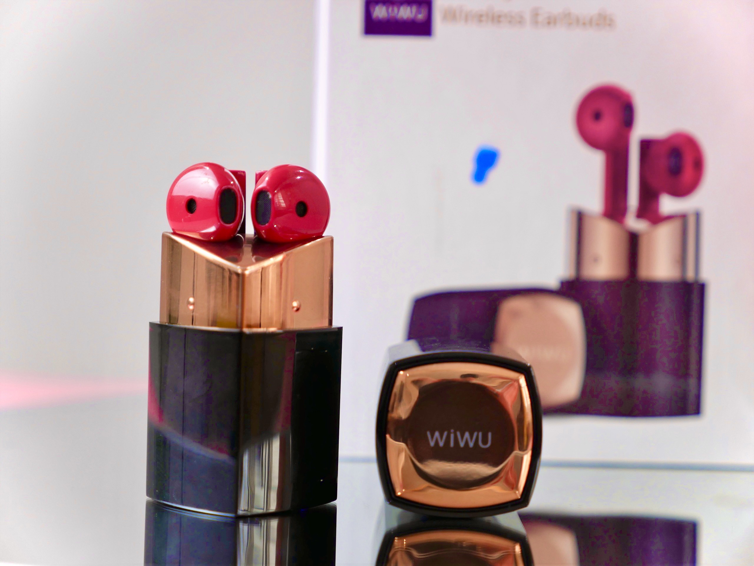 TAI NGHE Bluetooth WIWU BETTY LIPSTICK - Hàng Chính Hãng