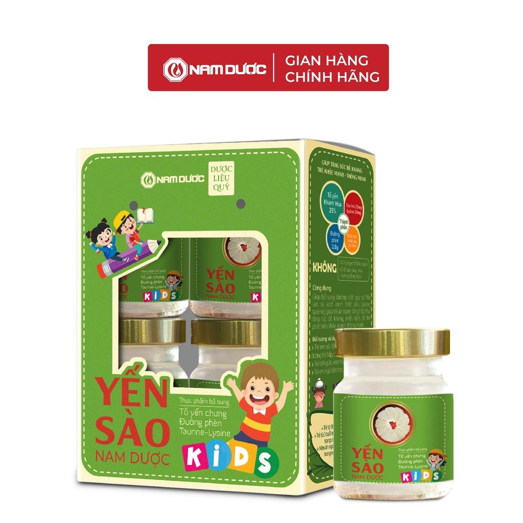 Sét Yến sào Nam Dược Kids - Tổ yến chưng đường phèn - Lysine &amp; taurine tăng sức đề kháng, bổ sung dưỡng chất cho trẻ.