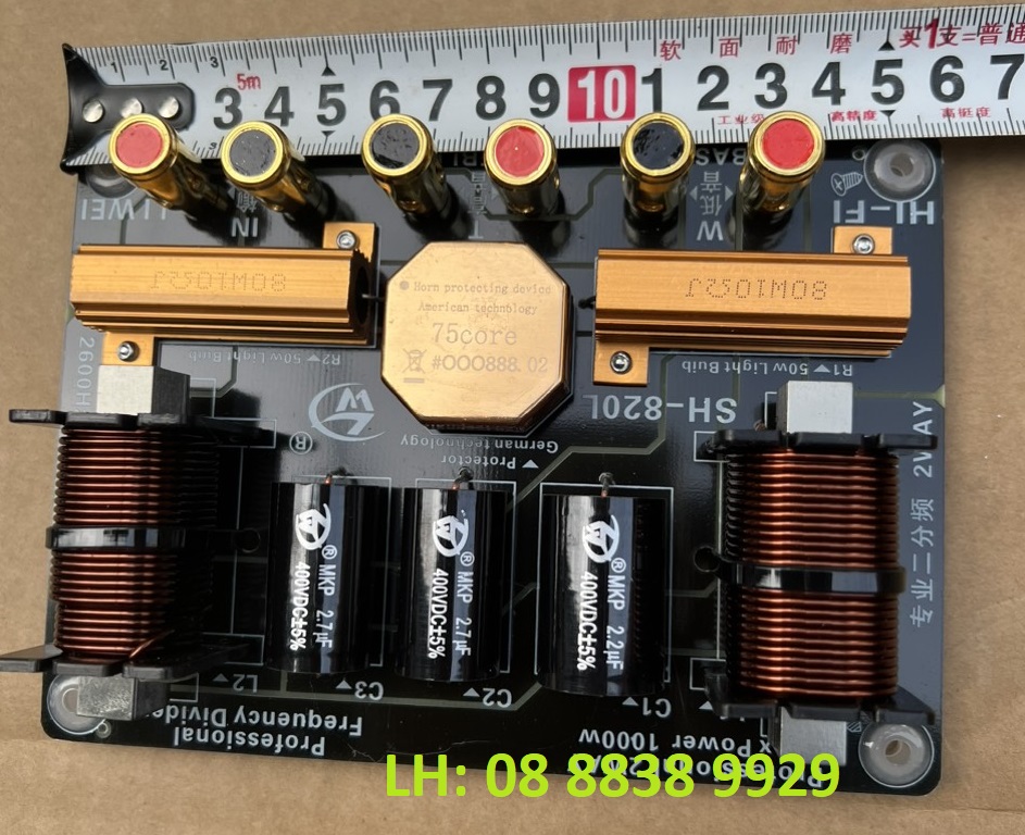 CẶP MẠCH PHÂN TẦN CÔNG SUẤT LỚN CHO 2 LOA SH820L, SIÊU BẢO VỆ TREBLE - GIÁ 2 CHIẾC - HÀNG NHẬP KHẨU