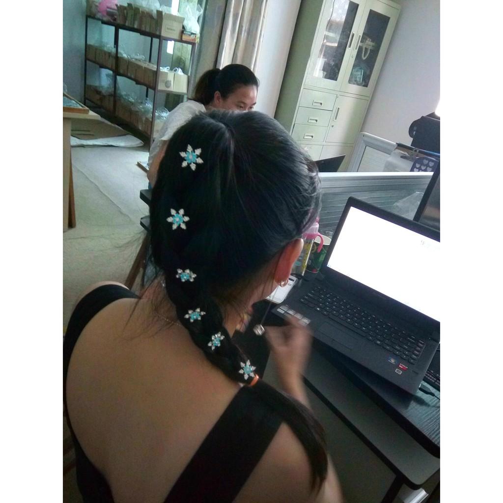 Trâm cặp đính hạt cài tóc cô dâu