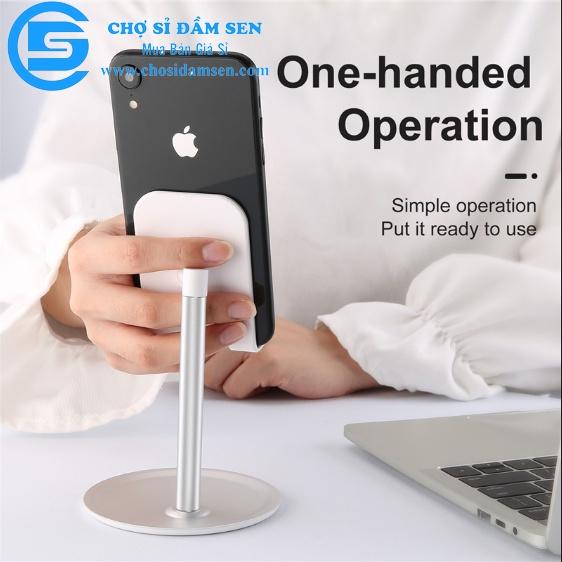 Giá điện thoại K1, giá đỡ điện thoại desktop đế tròn có thể đỡ ipad máy tính bảng các loại G280-GiaDt-K1