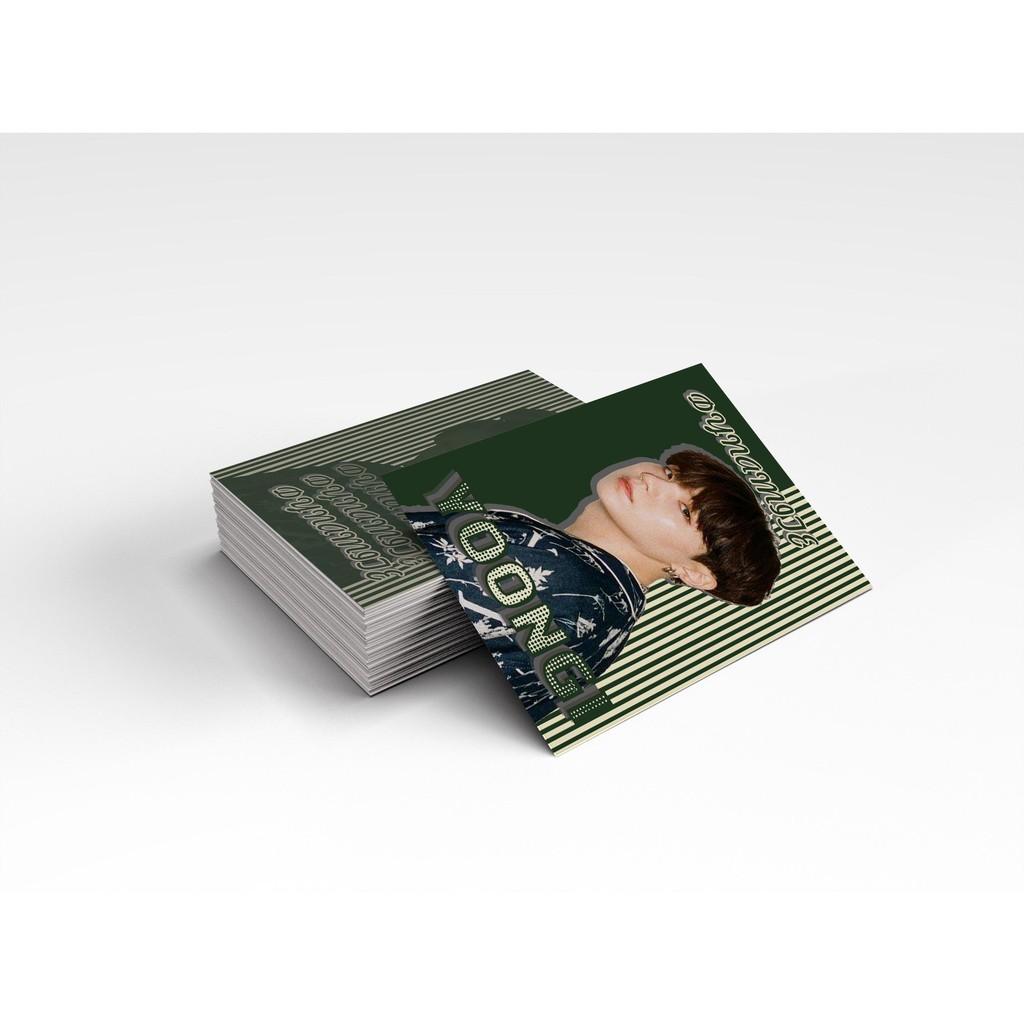 Hộp 100 card SuGa BTS DYNAMITE dày, 2 mặt