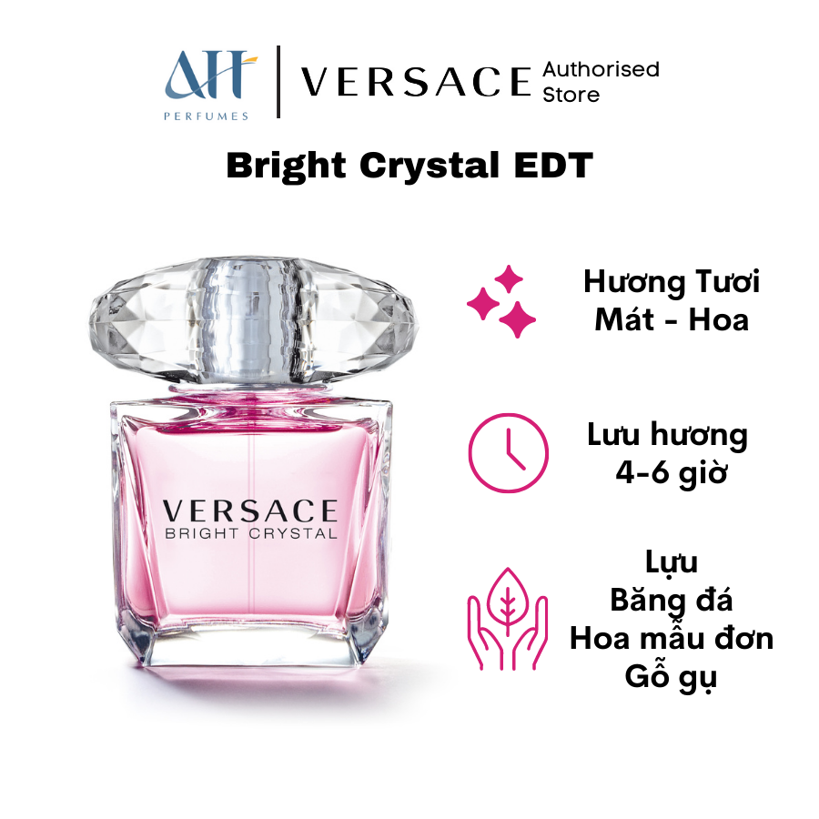 Nước hoa nữ Versace Bright Crystal EDT 30ml 50ml 90ml - Hàng chính hãng full box nguyên seal