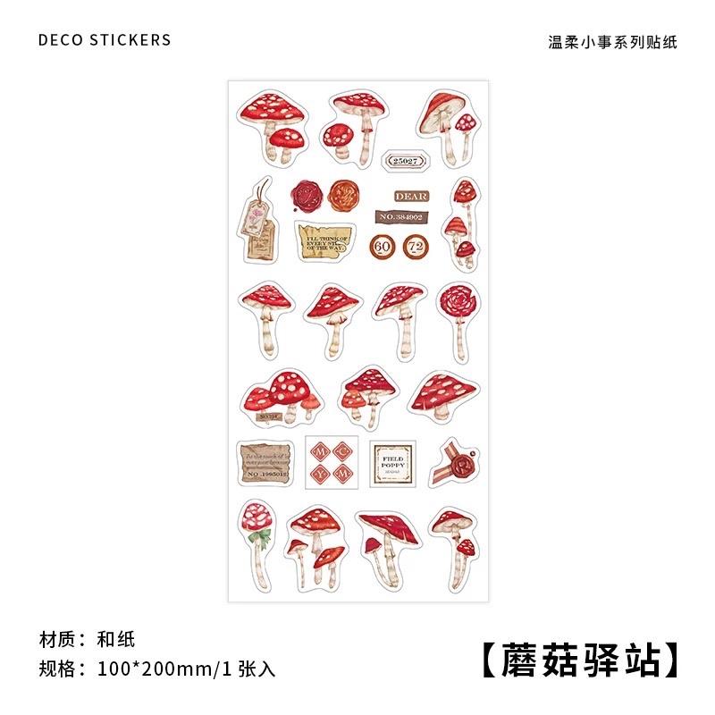 Miếng stickers trang trí kiểu vintage trang trí junkjournal DIY