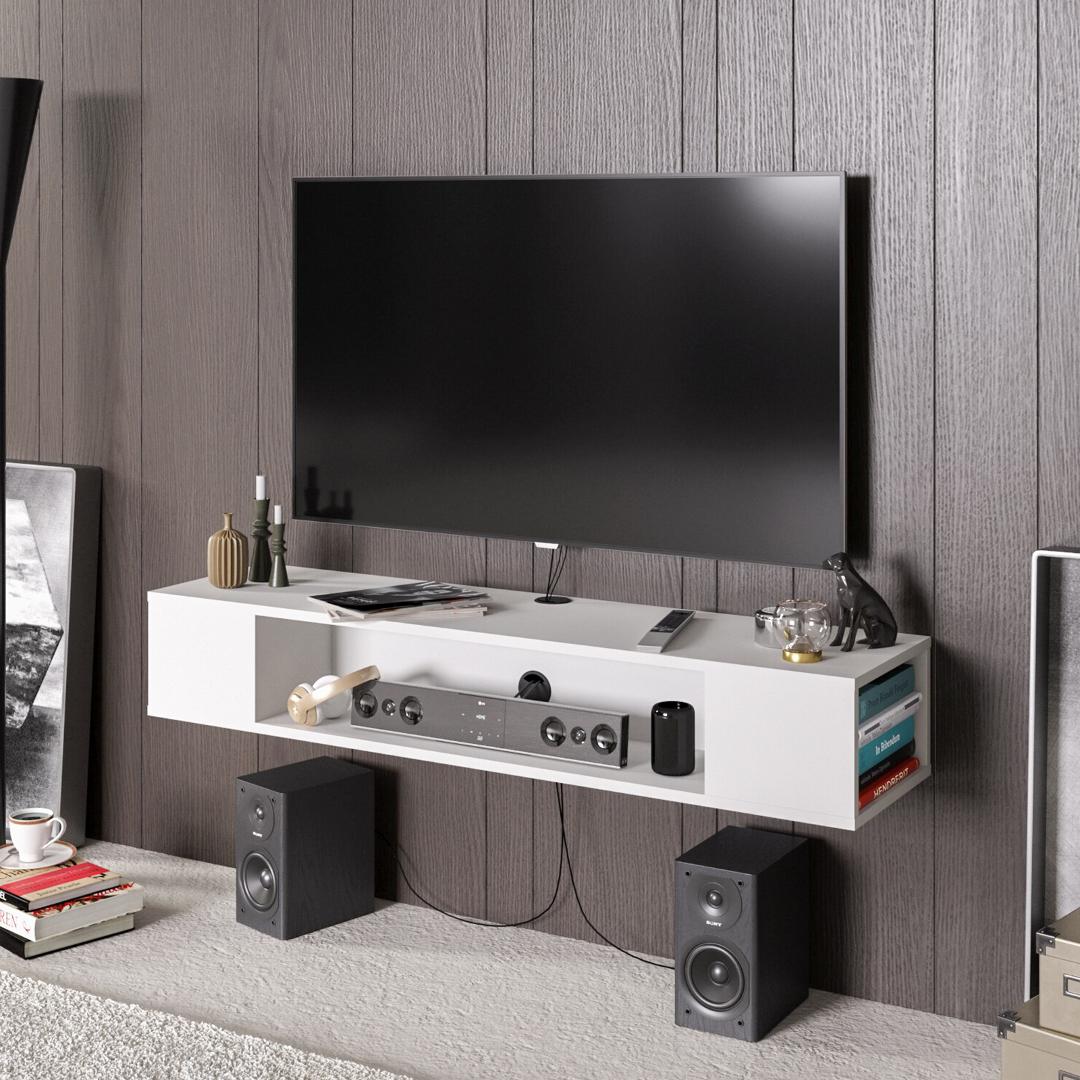 Kệ Tivi gỗ hiện đại SMLIFE Tiffany | Gỗ MDF dày 17mm chống ẩm | D120xR35xC25cm