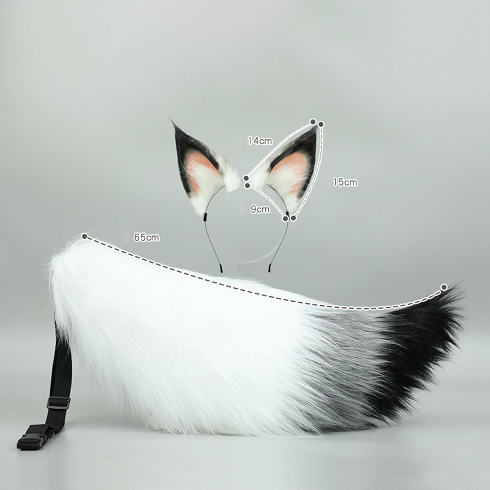 Faux Furry Fox Long Tail  Animal Big Tail Cosplay Prop Costume