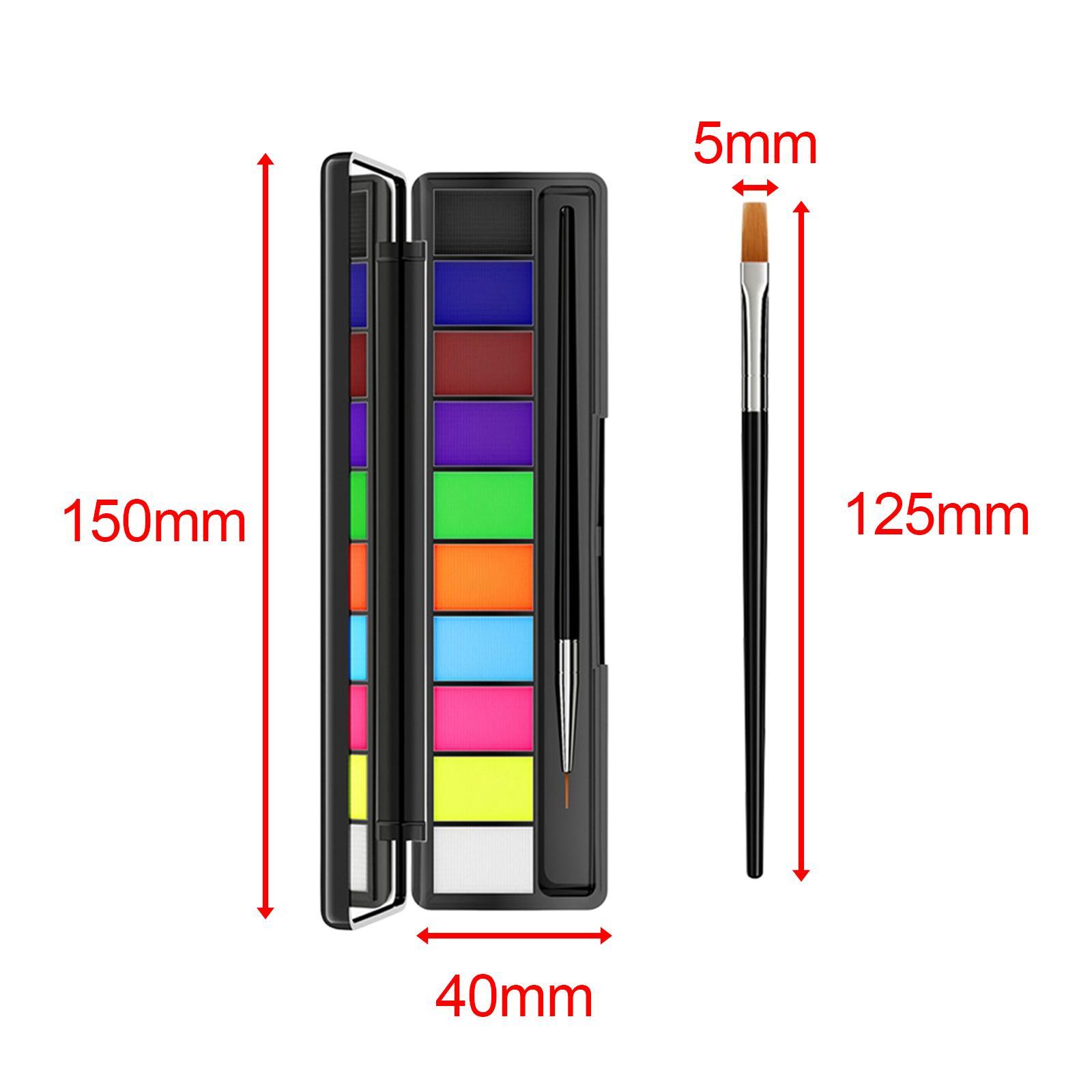 Face Painting Palette Water based Paints Face Body Painting Set for Theater Cosplay Costume