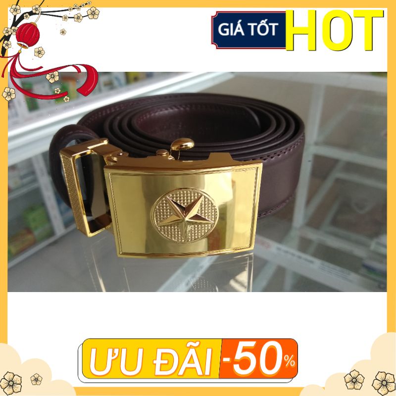 Thắt Lưng Nam /Dây Nịt Nam Ngành Khóa Full Vàng Chống gỉ , Bề Rộng Dây 3.4cm Dài Khoảng 1m2, Thích Hợp Làm Quà Tặng Sinh Nhật Cho Bố ,Chồng,Người Yêu Hay Mua Dùng Đều Ok Hết