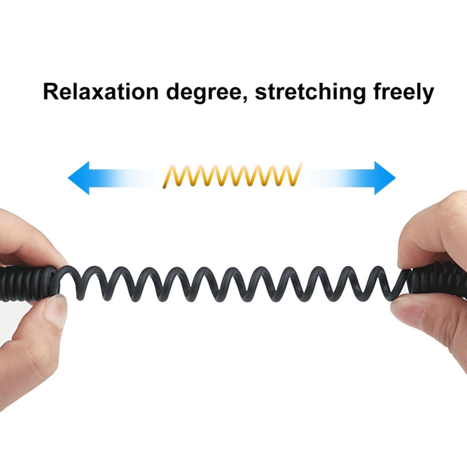 Audio Cellphone 3.5mm TRRS to USB-C Male Live Microphone Audio Adapter Coiled Cord for Samsung Easy to Use 100cm