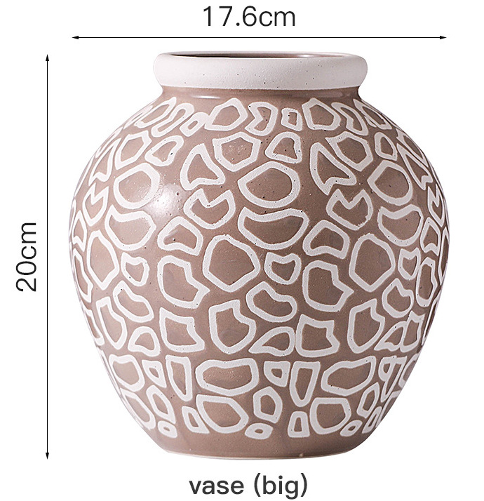 BÌNH GỐM HỌA TIẾT - KB49