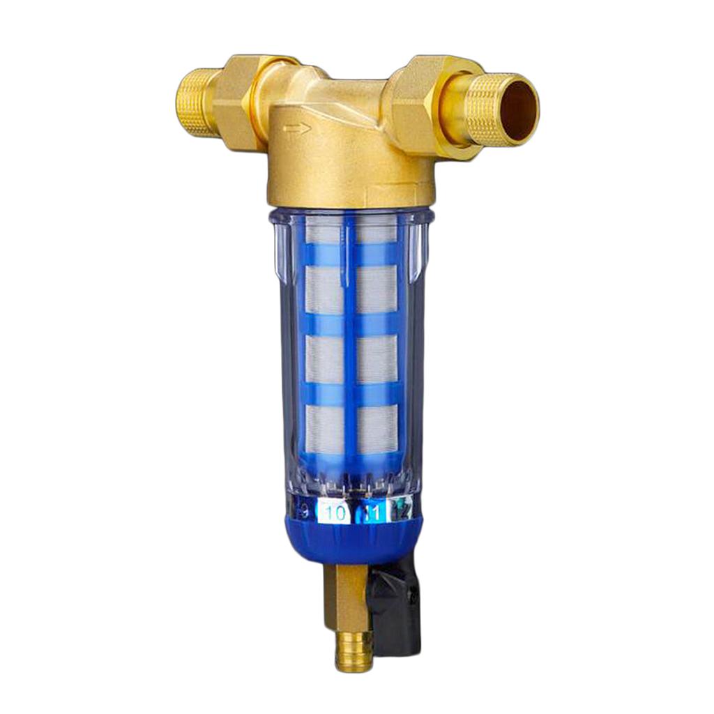 Stainless Steel Copper Port Whole House Sediment Water Filter Pipes 1/2"