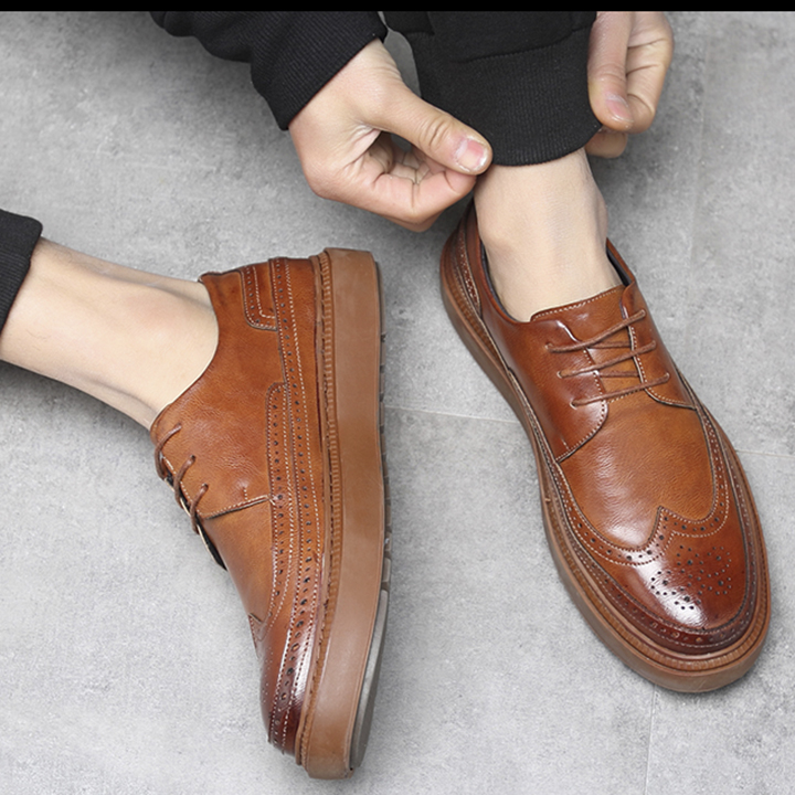 Giày Da Nam Kiểu Dáng Derby Đế Khâu Da Bò Mã 3073 - Bảo Hân Since 2016