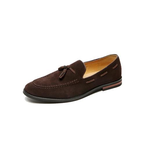 Giày Tây Loafer Tassel nâu (Da lộn