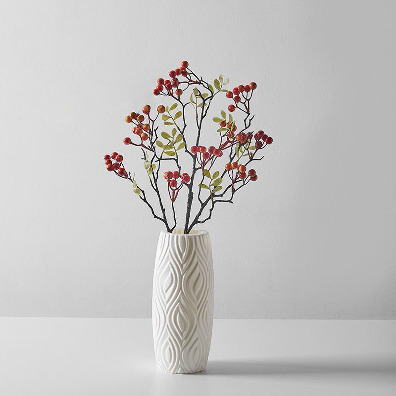 Bình Hoa Bằng Nhựa Phong Cách Bắc Âu Đơn Giản Sáng Tạo Decor Nhà Cửa Năm Mới Cổ Truyền Giao Màu Ngẫu Nhiên
