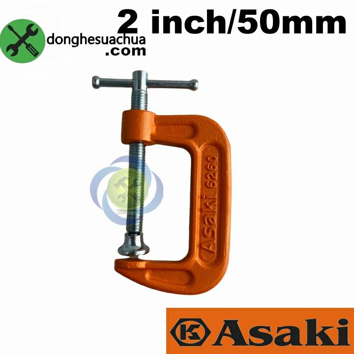 Cảo chữ C ASAKI AK-6260 loại 2 inch 50mm