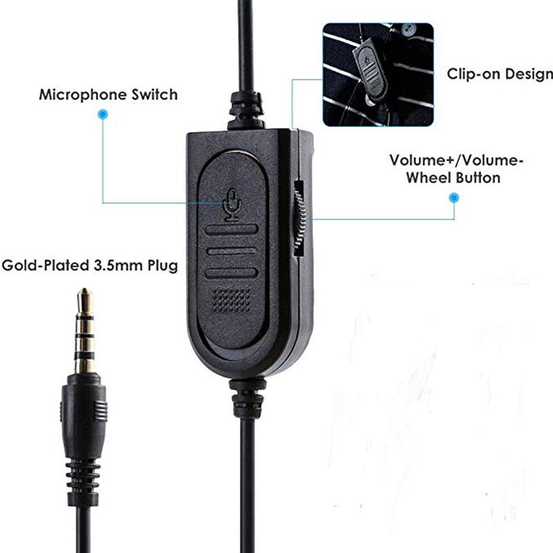 Âm Thanh Stereo Tai Nghe Chơi Game Dành Cho Xbox PS5 PS4 Máy Tính Có Dây 3.5Mm Trên Đầu Game Thủ Headphone Có Mic Điều Khiển Âm Lượng trò Chơi Tai Nghe Chụp Tai
