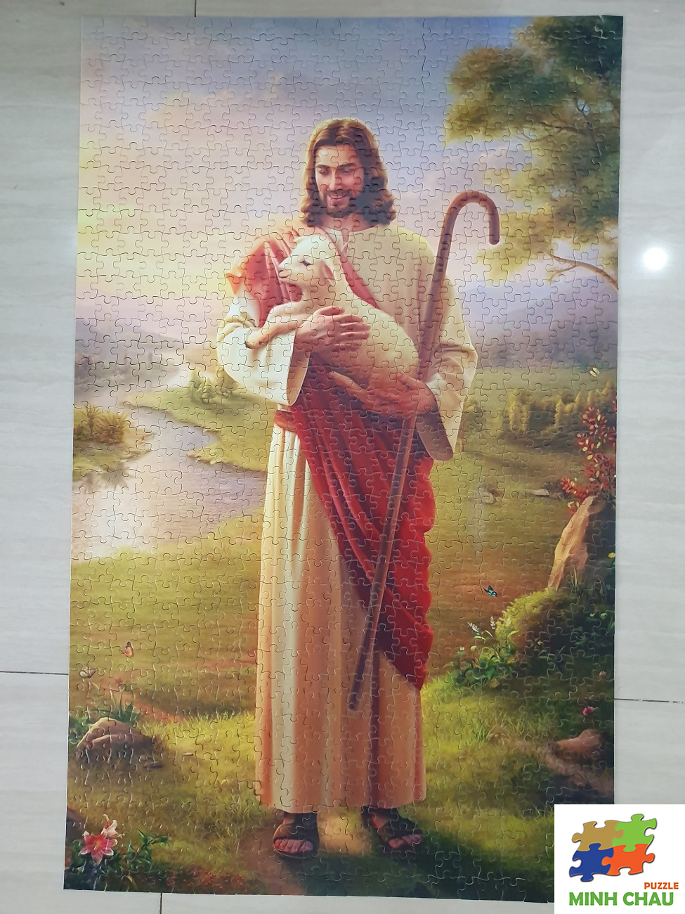 Bộ Tranh Xếp Hình Minh Châu 500 Mảnh – Jesus (Kích Thước 40x50cm)