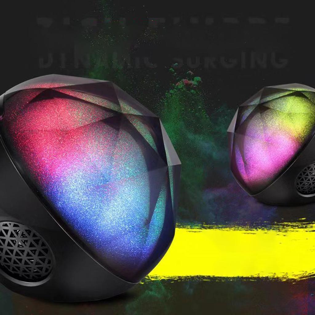 Bluetooth Speaker Wireless LED Colorful Light Crystal Ball for Home TF Card