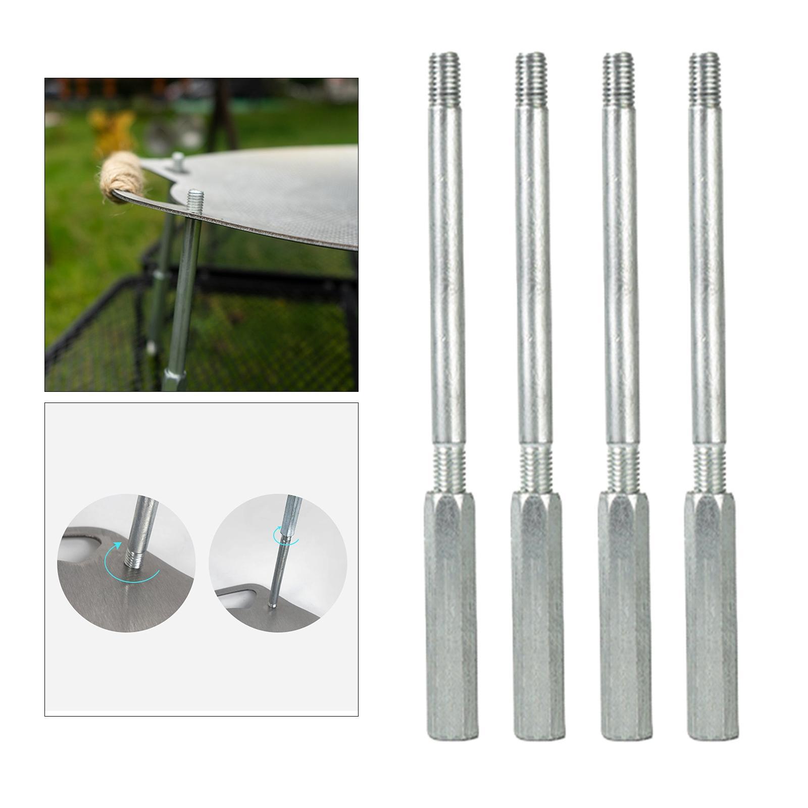 4x Grill Pan Holder Retractable Tool Stand for Barbecue Picnic Camping Indoor Hiking
