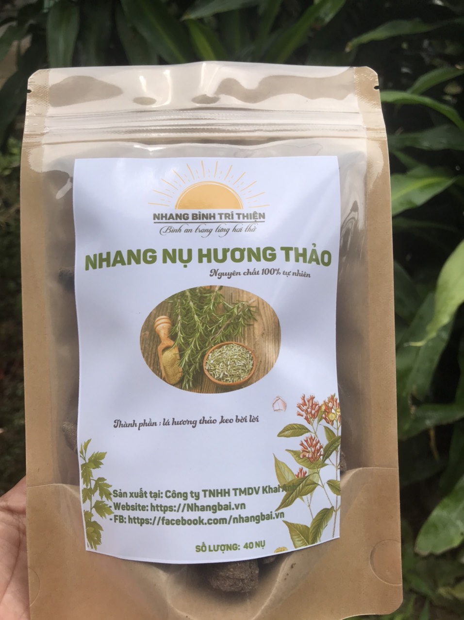 Nhang Nụ Hương Thảo Bình Trí Thiện thơm ngọt tự nhiên 100%