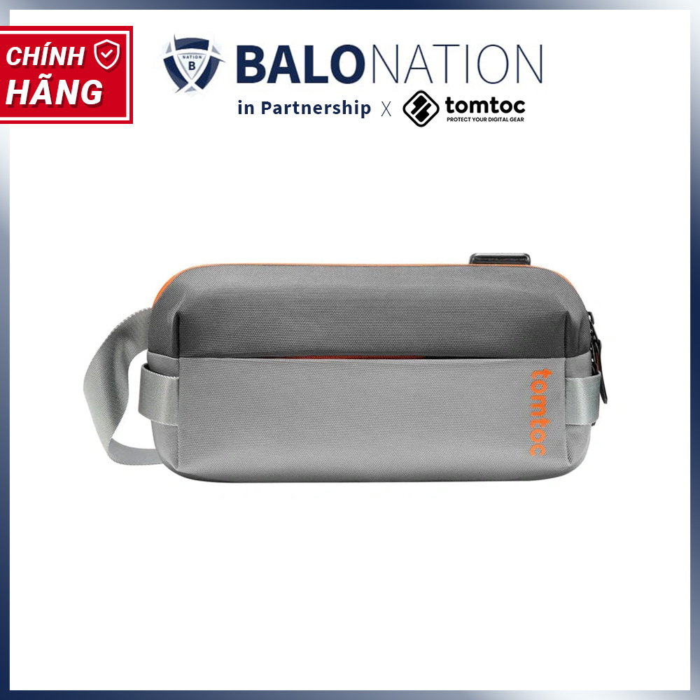Túi Đeo Chéo TOMTOC Lightweight Codura Sling Bag H02-A04G02 Gray - Hàng Chính Hãng