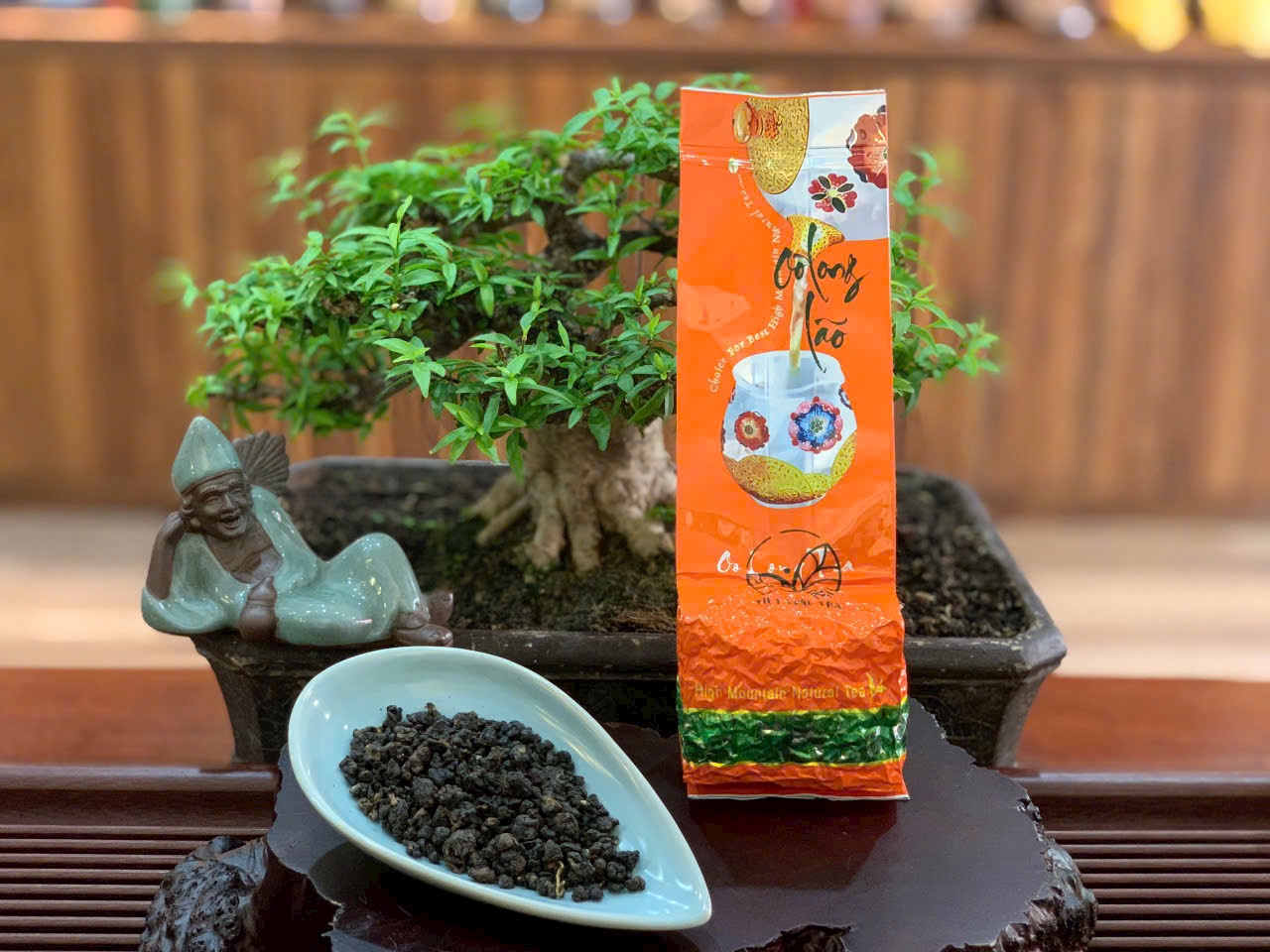TRÀ Ô LONG LÃO - TRÀ NGỦ NGON - ĐẸP DA - QUÀ TẶNG Ý NGHĨA - ORGANIC OOLONG TEA - 100g
