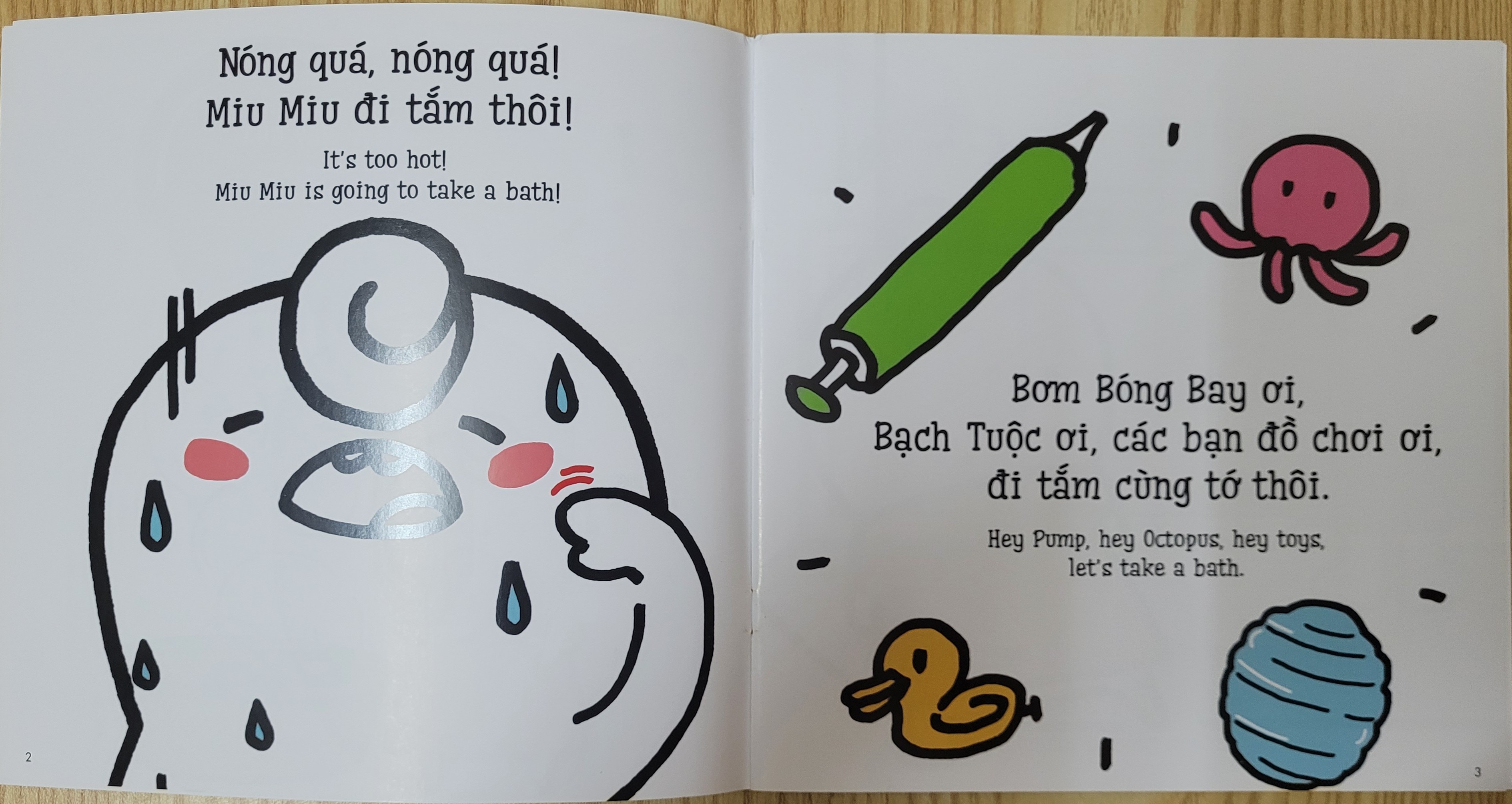 Sách Ehon Kĩ Năng Sống Miu Miu Tự Lập Phần 1 - Song Ngữ Anh - Việt (1-6 tuổi)