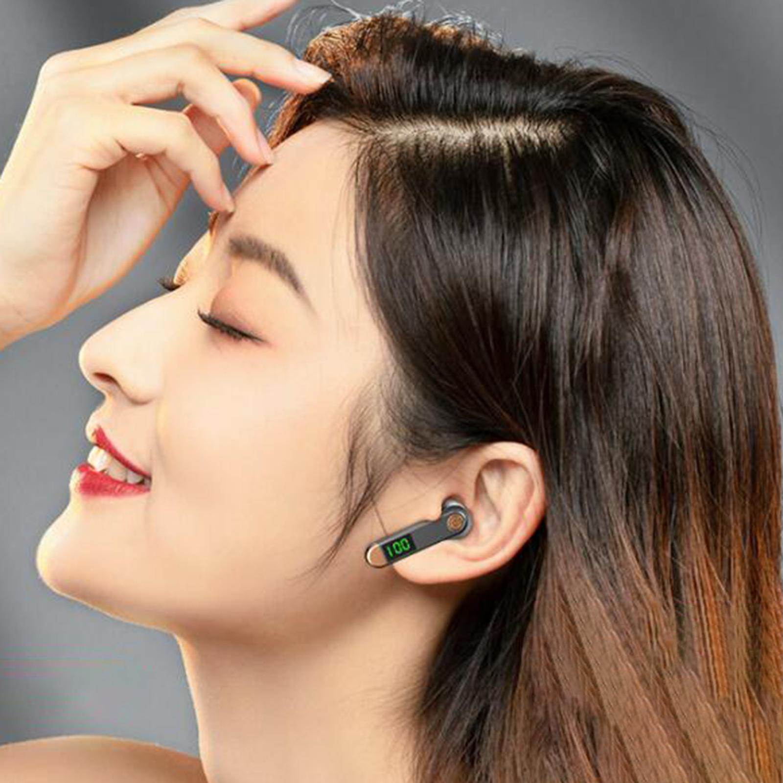 Bluetooth Headset LED Screen Display Multifunctional Portable for
