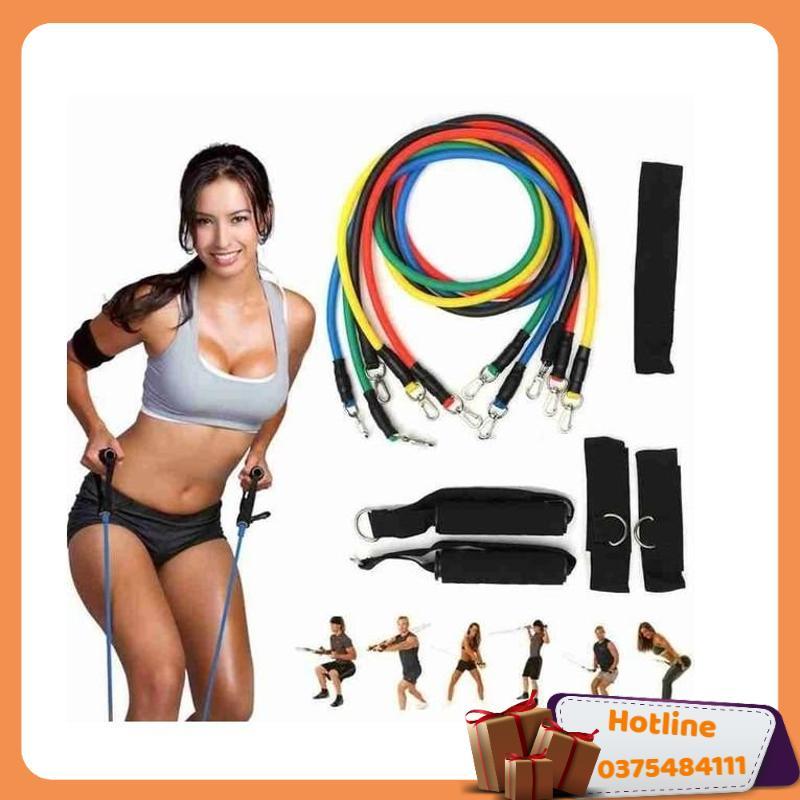 Bộ 5 Dây Ngũ Sắc Tập Full Body I Dụng Cụ Tập Gym Cao Cấp Kunosport Zn03 - Hàng Loại 1