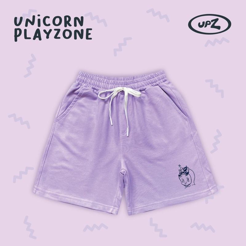 UPZ Quần Shorts Thun Thêu Unicorn Babe (4 Màu)