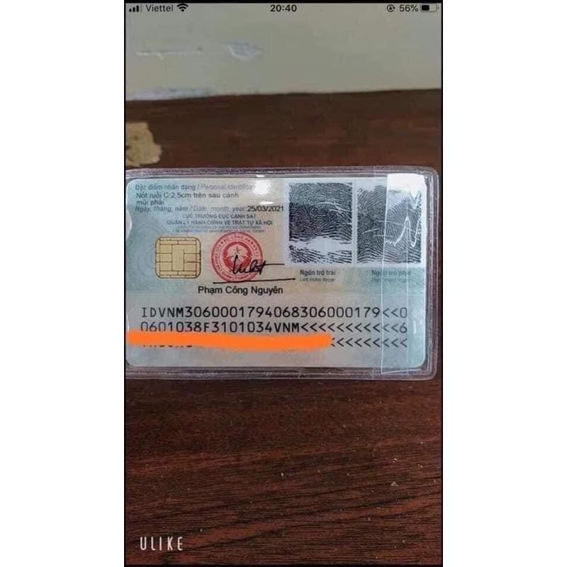 Bọc thẻ căn cước/ chứng minh thư,thẻ ngân hàng, thẻ visa và các loại thẻ