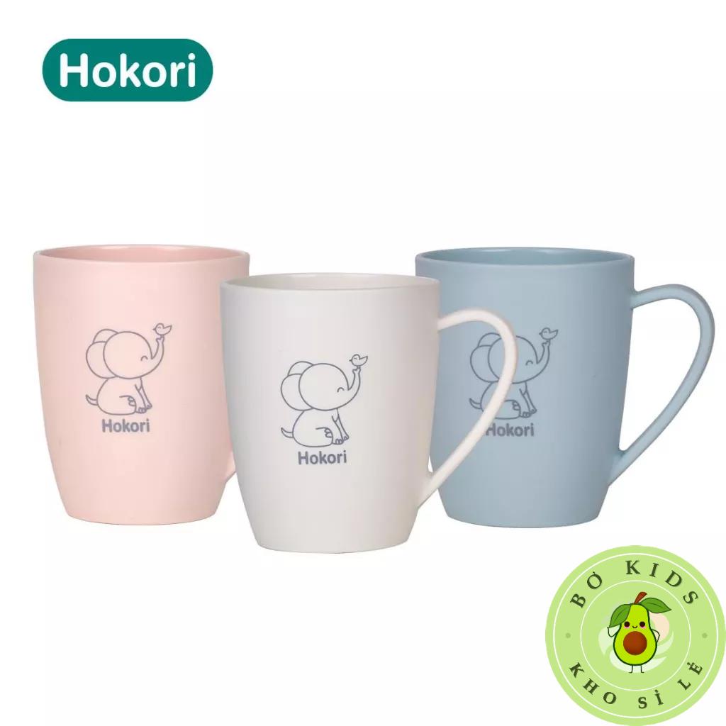 Cốc LY uống nước HOKORI 400ml Việt Nhật 6362 màu sắc đẹp hình Cute có quai cầm - TADAHOME