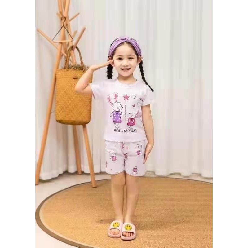 Bộ Cotton Xuất Hàn Hàng Quảng Châu Cho Bé