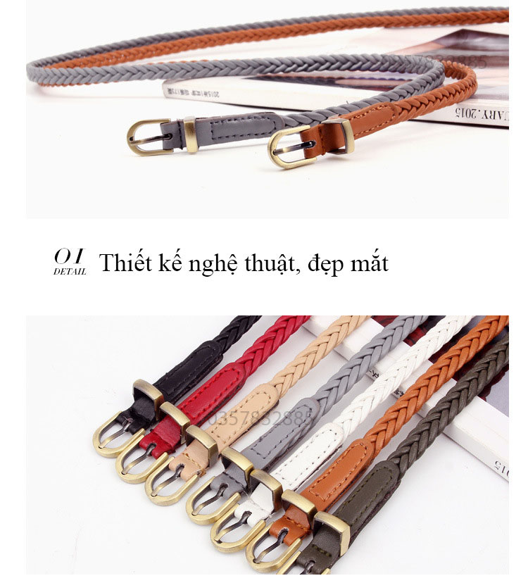 Đai váy thắt lưng nữ dây nịt nữ mã 607
