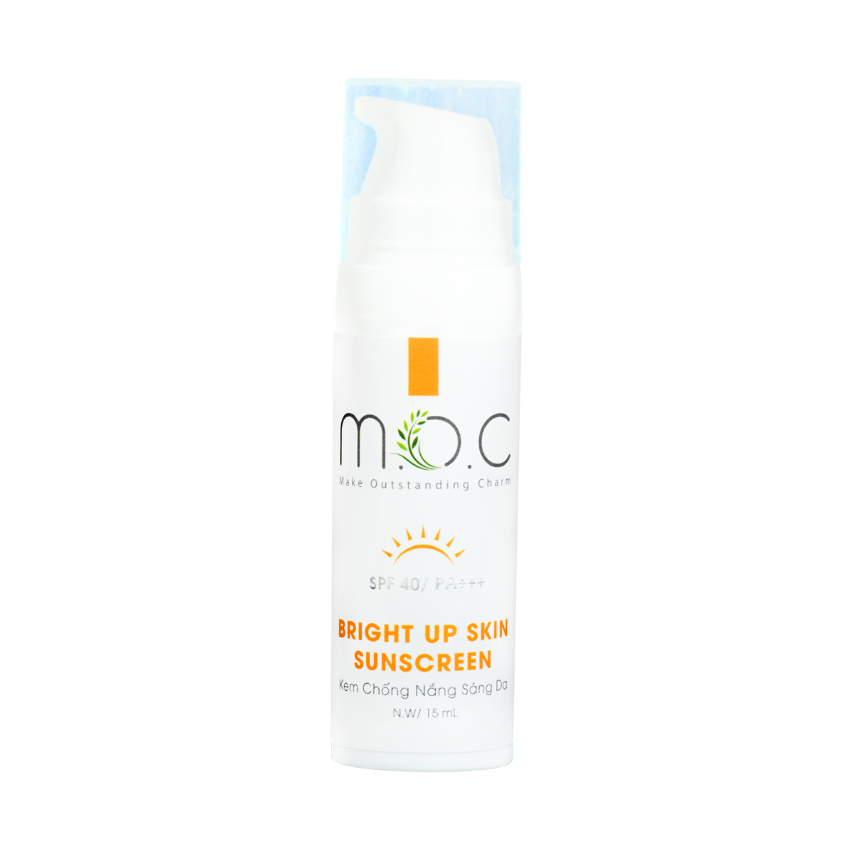 Kem Chống Nắng Sáng Da M.O.C 15mL - Size Mini tiện lợi khi đi du lịch